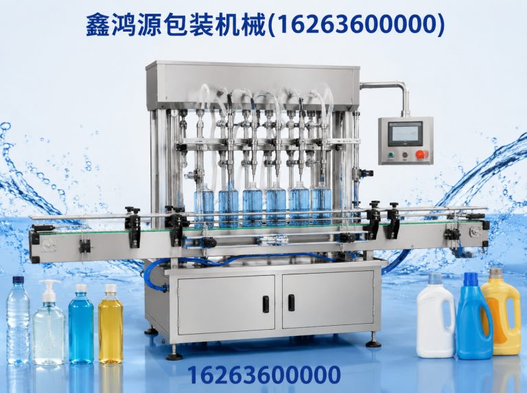 山东全自动灌装生产线展示图